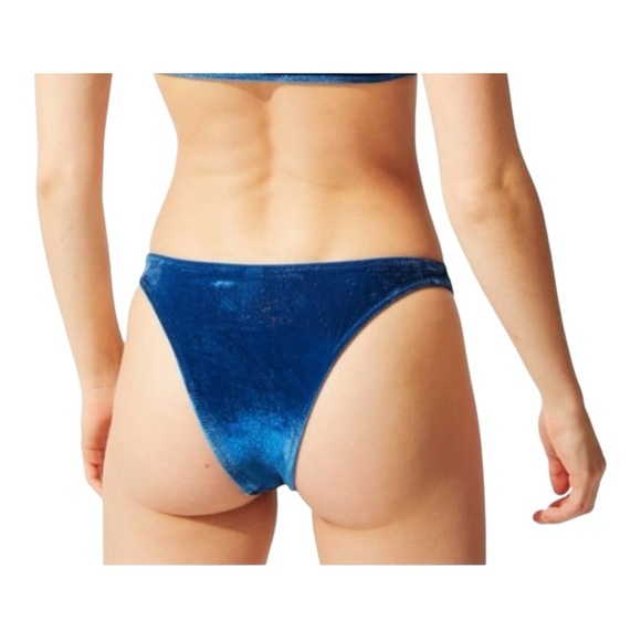 Solid & Striped Annabelle Velvet Bottoms in Aqua Velvet NWT - Picture 4 of 6